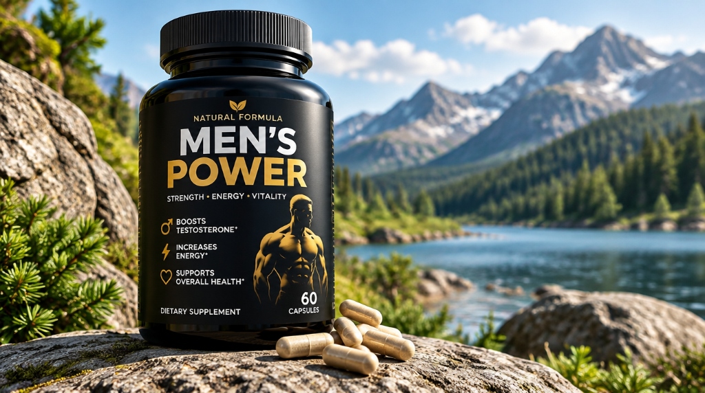 Men's Power - Naturlig Formel för Manlig Styrka, Energi och Vitalitet